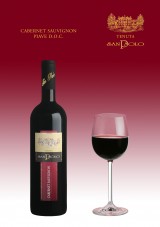 CABERNET SAUVIGNON PIAVE D.O.C. A wine distinguished by its verve and complexity, generously bestowed by our land and the exquisite microclimate. The barrel ageing has enhanced its natural harmony. Recommended with dressed pork products and ripe cheeses, white and red meat roasts, furred and feathered game.  Serve at a temperature of 18-20° C.