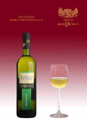 SAUVIGNON MARCA TREVIGIANA I.G.T. Vino decisamente intenso nel colore, aroma, sapore. Il bouquet è piacere autentico, gioia del palato, inno a Bacco. È indicato per antipasti vari,  primi piatti anche impegnativi, risotti, piatti a base di pesce. Da servire ad una temperatura di 10-12° C.